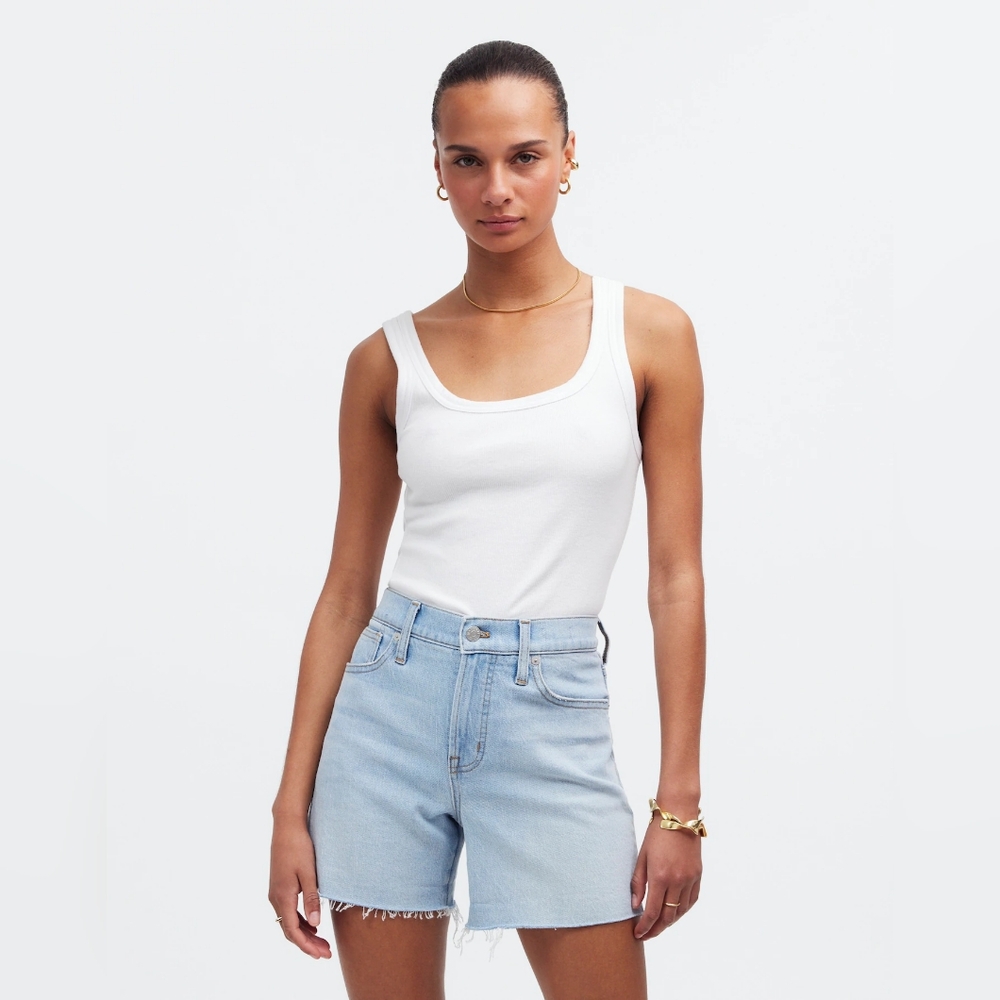 Madewell The Perfect Mid-Length Jean Short - Size 31